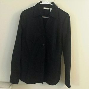 Worthington black fitted blouse